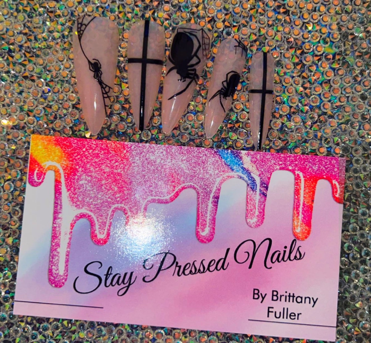 Halloween Spider Press On Nails