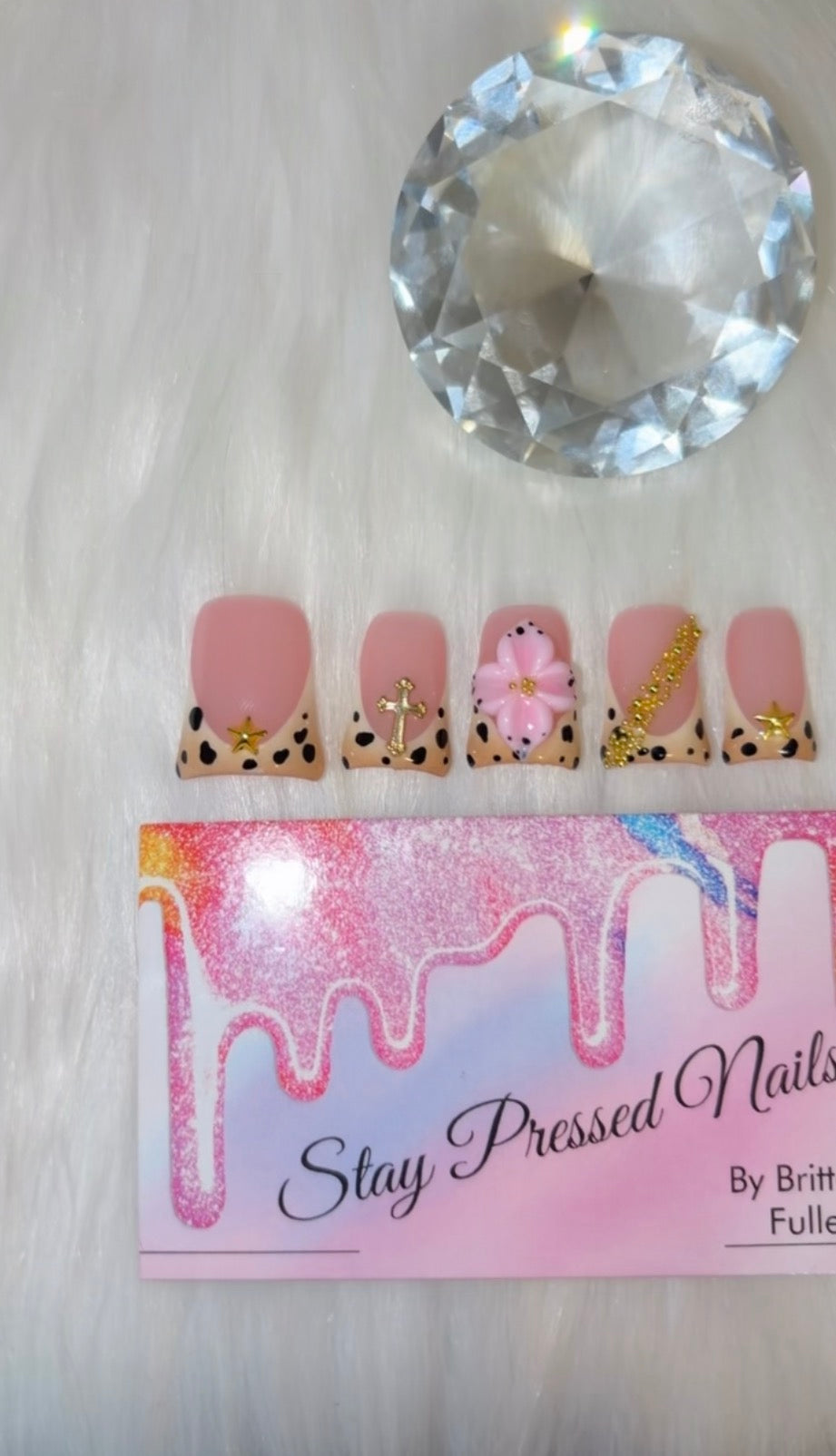 Wildflower Grace Duck Nails 🌸✨ Size Large