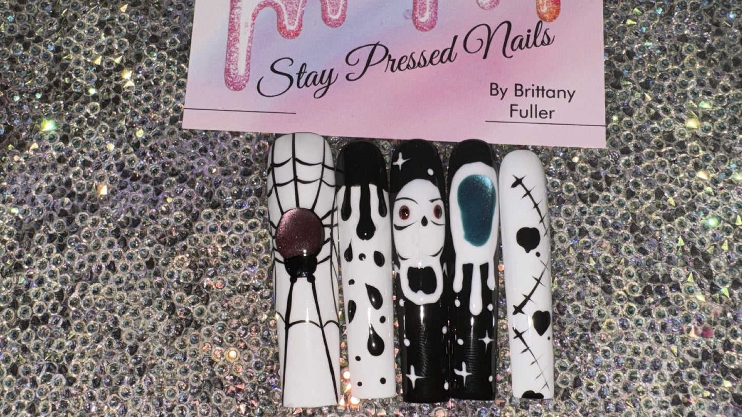 Spider Halloween Press On Nails