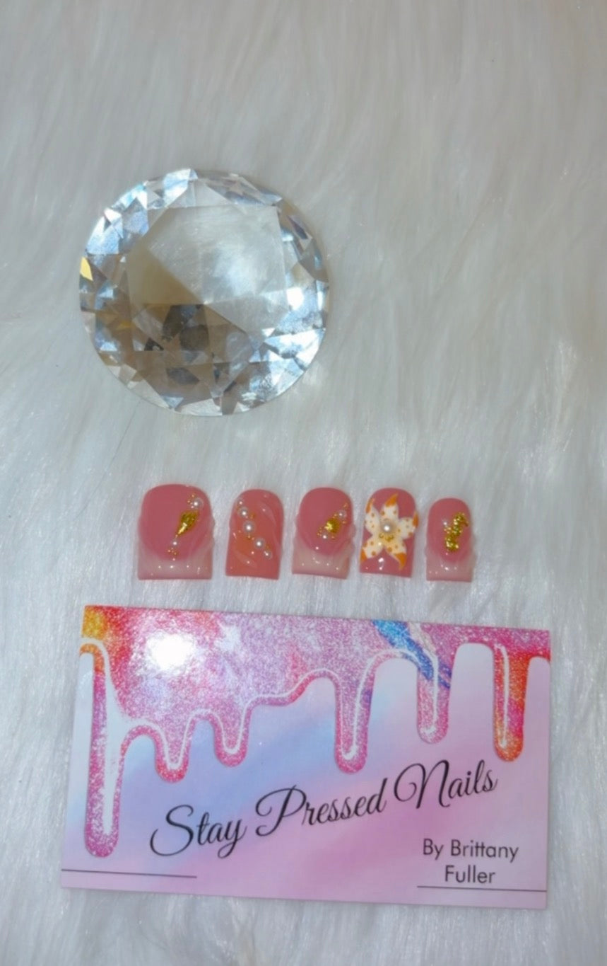 Beach Vibes Press On Nails Size Large
