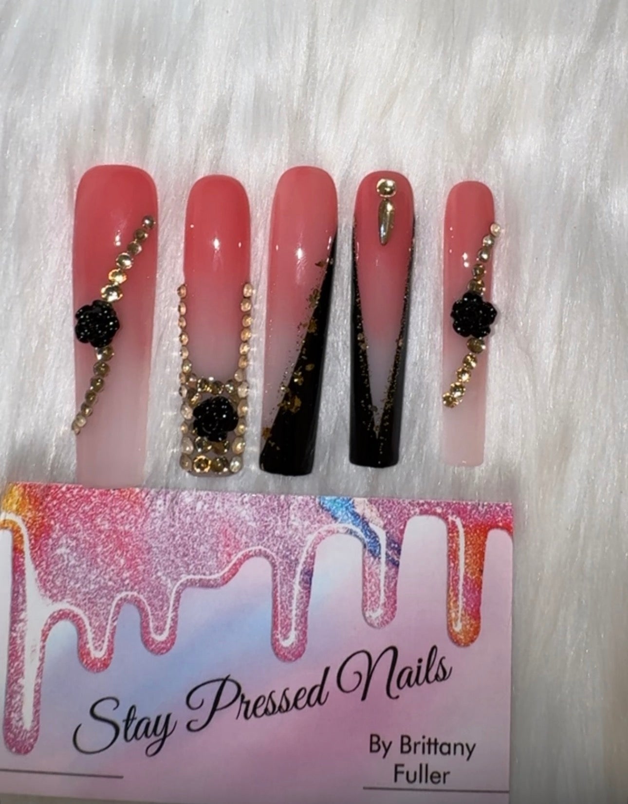 Black & Gold Foil Set Size Large (Ready to Ship)