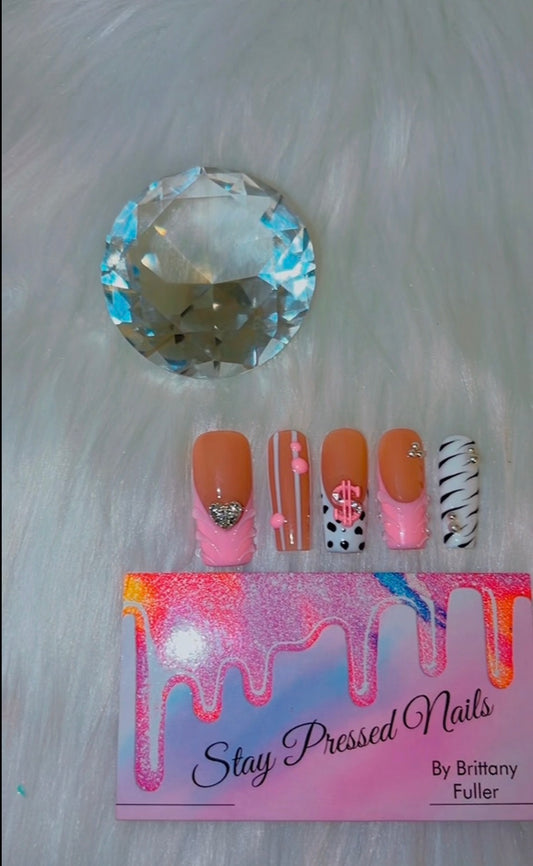 Chrome Heart Press On Nails Size Medium