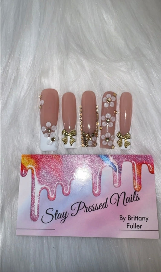 Sitting Pretty French XXL Press On Nails SIZE MEDIUM