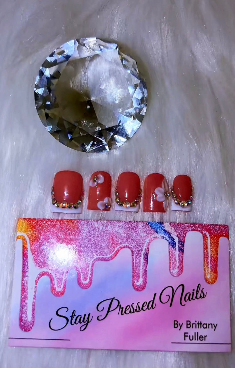 Crystal Elegance Press On Nails Size Medium
