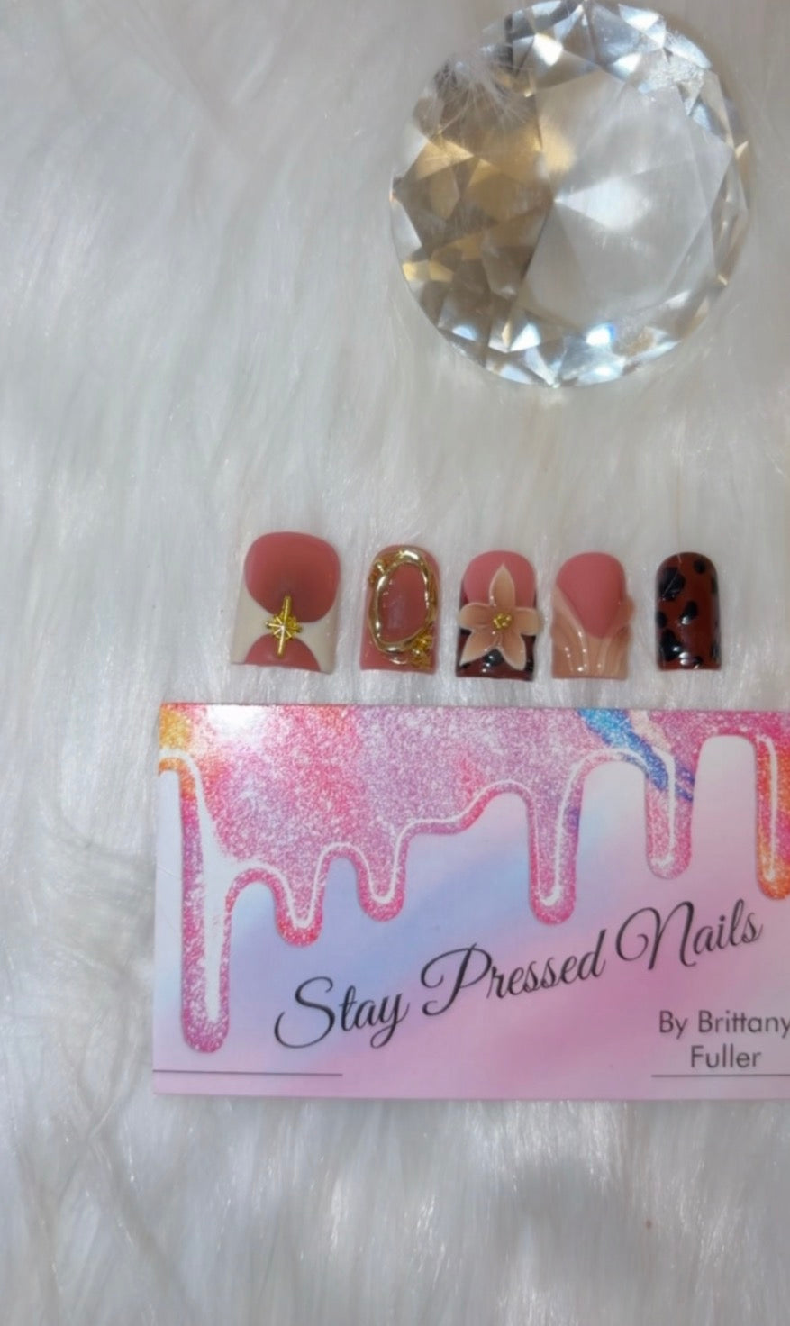 Short and Boujie Nude Press On Nails Size Medium