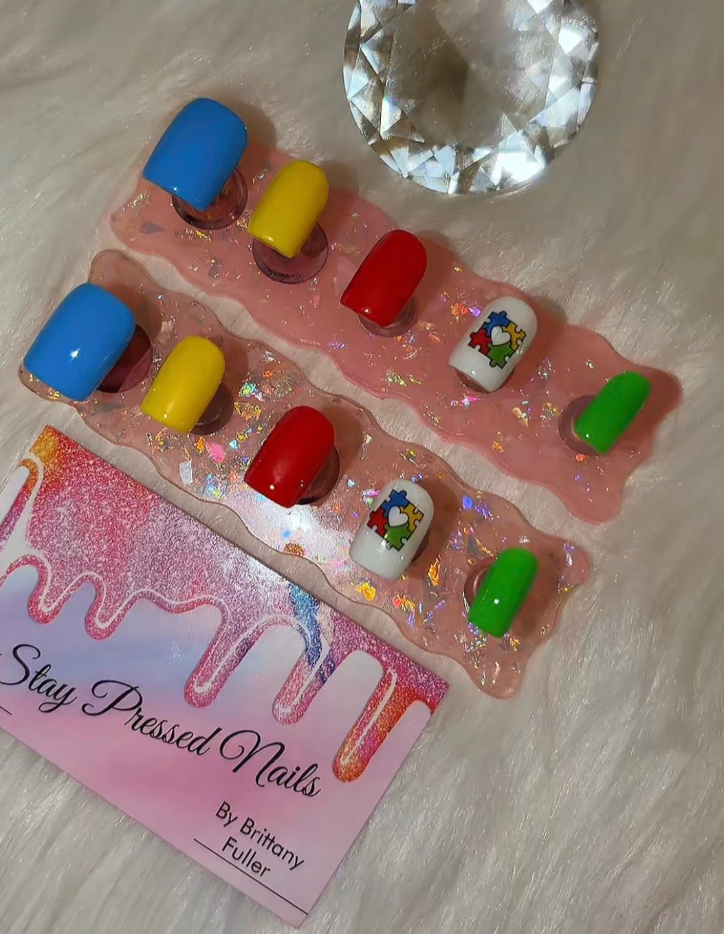 Autism Awareness Nails